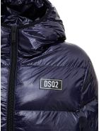 Dsquared2 Blue Nylon Down Jacket Dsquared2 Blue Nylon Down Jacket - Blu