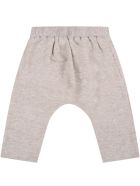 Caffe' d'Orzo Beige "dafne" Trousers For Baby Girl With Bow Caffe' d'Orzo Beige "dafne" Trousers For Baby Girl With Bow - Beige