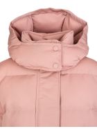 Woman Pink Mcqueen Graffiti Down Jacket Alexander McQueen Woman Pink Mcqueen Graffiti Down Jacket - Rosa