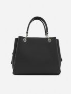 Emporio Armani Handbag With Screen-printed Logo Detail Emporio Armani Handbag With Screen-printed Logo Detail - Black