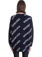 Balenciaga Knitwear In Blue Wool Balenciaga Knitwear In Blue Wool - blue