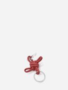 Bottega Veneta Leather And Metal Key Ring Bottega Veneta Leather And Metal Key Ring - Chili