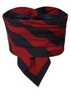 Moschino Tie Detail Logo Patched Stripe Cropped Top Moschino Tie Detail Logo Patched Stripe Cropped Top - Multicolor