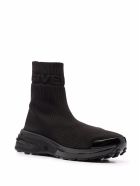 Givenchy Black Ribbed Knit Sock Sneakers Givenchy Black Ribbed Knit Sock Sneakers - Black