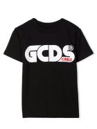 GCDS Black Cotton T-shirt GCDS Black Cotton T-shirt - Nero