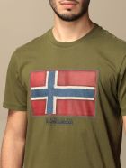 Napapijri T-shirt Sirol Napapijri T-shirt In Cotton With Print Napapijri T-shirt Sirol Napapijri T-shirt In Cotton With Print - Kaki