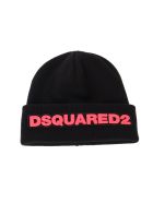Dsquared2 Logo Patched Beanie Dsquared2 Logo Patched Beanie - Nero