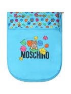 Moschino Light Blue Sleeping Bag For Babyboy With Teddy Bear Moschino Light Blue Sleeping Bag For Babyboy With Teddy Bear - Blue