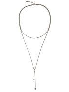 Alexander Mcqueen Double Wrap Skull Necklace Alexander McQueen Double Wrap Skull Necklace - Silver