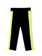 GCDS Black Cotton Blend Leggings GCDS Black Cotton Blend Leggings - Nero