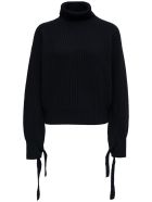 Mauro Grifoni Black Wool Sweater With Bows Mauro Grifoni Black Wool Sweater With Bows - Black