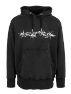 Givenchy Man Black Barbed Wire Oversize Hoodie Givenchy Man Black Barbed Wire Oversize Hoodie - Nero