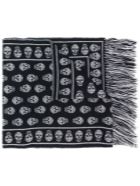 Alexander McQueen Skull Wool Scarf Alexander McQueen Skull Wool Scarf - Black