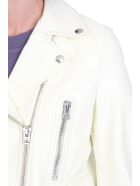 Acne Studios Mock Biker Jacket In Green Leather Acne Studios Mock Biker Jacket In Green Leather - green