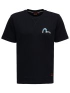 Evisu Black Jersey T-shirt With Dragon Back Print Evisu Black Jersey T-shirt With Dragon Back Print - Black