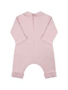 Gucci Pink Jumpsuit For Baby Girl With Logo Gucci Pink Jumpsuit For Baby Girl With Logo - Pink