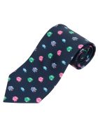 Fish Print Neck Tie Eddy Monetti Fish Print Neck Tie - Blue/Multicolor