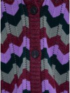 M Missoni Zig Zag Long Cardigan In Wool Blend M Missoni Zig Zag Long Cardigan In Wool Blend - Multicolor