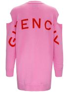 Givenchy Oversize Wool Cardigan With Logo Givenchy Oversize Wool Cardigan With Logo - Pink