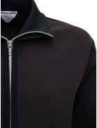 Bottega Veneta Bicolor Sweatshirt In Technical Fabric Bottega Veneta Bicolor Sweatshirt In Technical Fabric - Black
