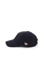 Maison Kitsuné Baseball Cap Tricolor Fox Patch Maison Kitsuné Baseball Cap Tricolor Fox Patch - NAVY (Blue)