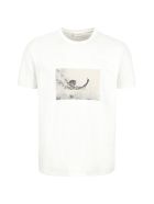 Saint Laurent Printed Cotton T-shirt Saint Laurent Printed Cotton T-shirt - Ecru