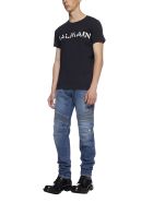 Balmain T-Shirt Balmain T-Shirt - MarinE fonce blanc
