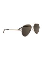 Silver And Black Classic 11 Zero Sunglasses Saint Laurent Silver And Black Classic 11 Zero Sunglasses - Blk grey