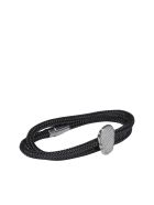 Alexander McQueen Skull Tag Double Wrap Bracelet Alexander McQueen Skull Tag Double Wrap Bracelet - Argento