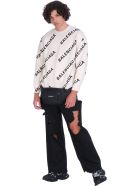 Balenciaga Knitwear In White Cotton Balenciaga Knitwear In White Cotton - white