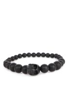 Alexander McQueen Black Resin Skull Bracelet Alexander McQueen Black Resin Skull Bracelet - Black
