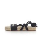 Philosophy x Manebí Canvas Slave Sandals W/philosophy Laces Philosophy x Manebí Canvas Slave Sandals W/philosophy Laces - Black