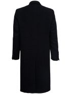 Tonello Double-breasted Black Wool Coat Tonello Double-breasted Black Wool Coat - Black
