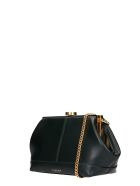 Visone Clutch In Green Leather Visone Clutch In Green Leather - green