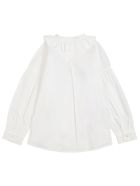 Il Gufo White Cotton Shirt With Ruffles Il Gufo White Cotton Shirt With Ruffles - White