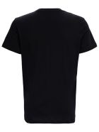 Balmain Black Jersey Tee With Contrasting Logo Balmain Black Jersey Tee With Contrasting Logo - Black