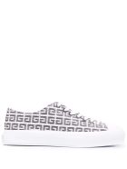 Givenchy Jacquard 4g City Sneakers Givenchy Jacquard 4g City Sneakers - White