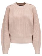 Isabel Marant Billie Wool And Cashmere Long-sleeved Sweater Isabel Marant Billie Wool And Cashmere Long-sleeved Sweater - Beige