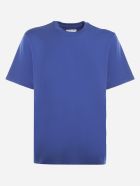 Bottega Veneta Cotton Jersey T-shirt With Tone-on-tone Logo Bottega Veneta Cotton Jersey T-shirt With Tone-on-tone Logo - Cobalt