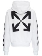 Off-White Oversize Hoodie In Jersey With Monnalisa Print Off-White Oversize Hoodie In Jersey With Monnalisa Print - White