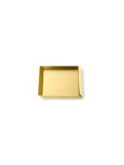 Axonometry - Squared Small Tray Polished Brass Ghidini 1961 Axonometry - Squared Small Tray Polished Brass - Polished brass