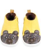 Fendi Yellow Boots For Baby Kids Wih Bear Fendi Yellow Boots For Baby Kids Wih Bear - Yellow