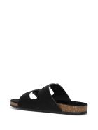 Saint Laurent Jimmy Sandals In Pony Effect Leather Saint Laurent Jimmy Sandals In Pony Effect Leather - Black