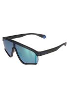 MSGM Polaroid Logo Sunglasses MSGM Polaroid Logo Sunglasses - Black/Blue