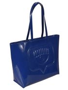 Chiara Ferragni Flirting Eye Embossed Logo Tote Chiara Ferragni Flirting Eye Embossed Logo Tote - Bluette