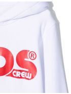 GCDS White Cotton Hoodie GCDS White Cotton Hoodie - Bianco