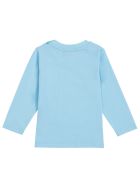 Moschino Long-sleeved T- Shirt In Light Blue Cotton With Teddy Bear Moschino Long-sleeved T- Shirt In Light Blue Cotton With Teddy Bear - Light blue