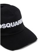 Dsquared2 Cotton Hat With Contrasting Logo Dsquared2 Cotton Hat With Contrasting Logo - White/black