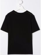 Stella McCartney Kids Black Cotton T-shirt With Logo Print Stella McCartney Kids Black Cotton T-shirt With Logo Print - Black