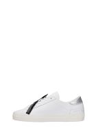 D.A.T.E. Hill Low Sneakers In White Leather D.A.T.E. Hill Low Sneakers In White Leather - white